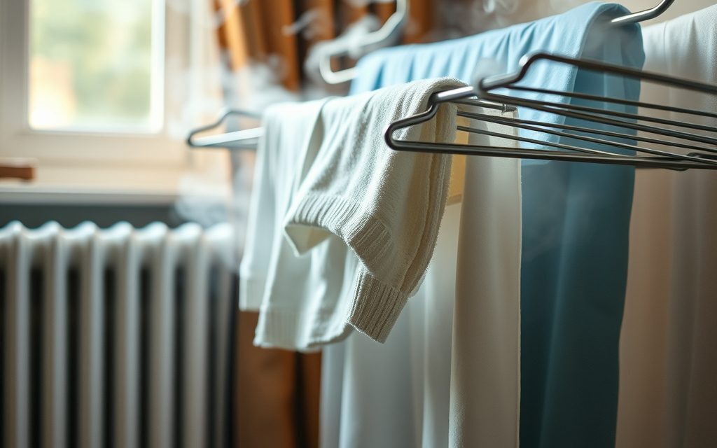 Suszarka na pranie przy grzejniku – kiedy szkodzi zdrowiu i rachunkom, a kiedy warto ją stosować?