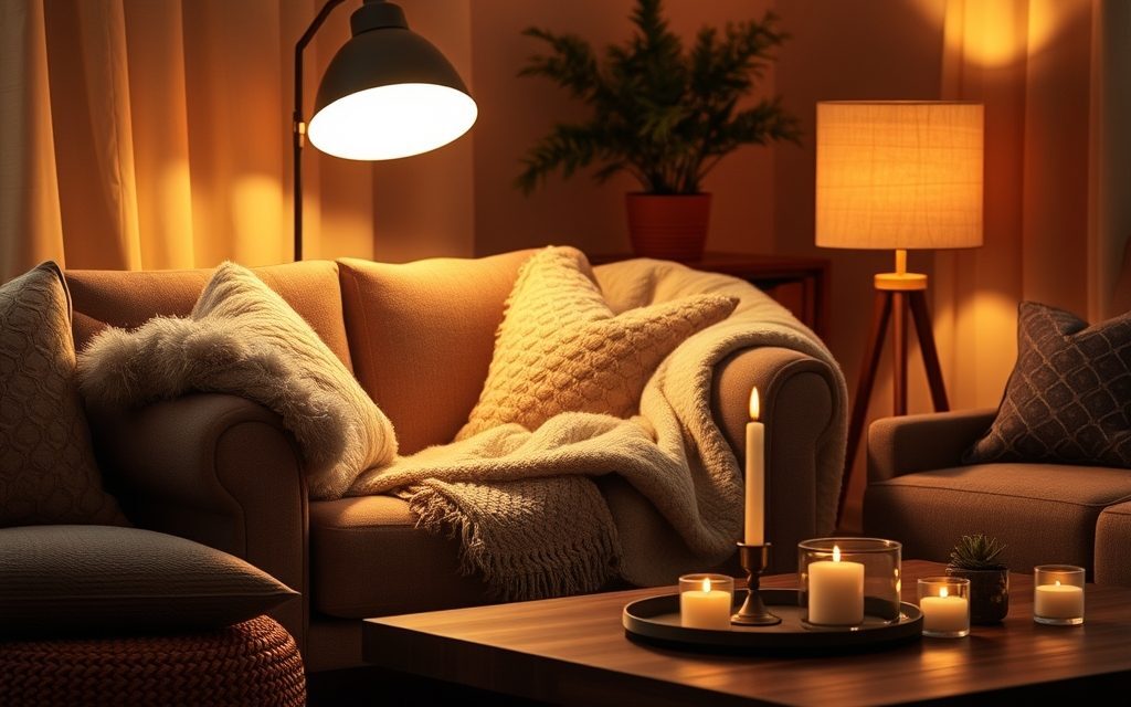 Jak stworzyć wieczorny klimat ciepłem światła i warstwową aranżacją wnętrza