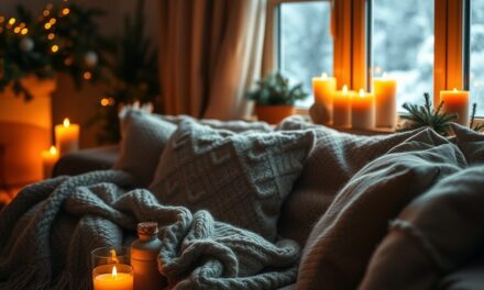 Przytulny dom na zimę: jak stworzyć ciepłą atmosferę przez tekstylia, światło i zapachy