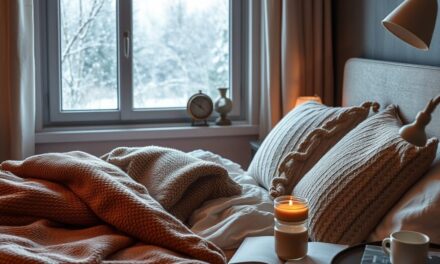 Jak stworzyć przytulną zimową sypialnię: warstwowość, ciepłe tekstylia i nastrojowe oświetlenie dla komfortu snu