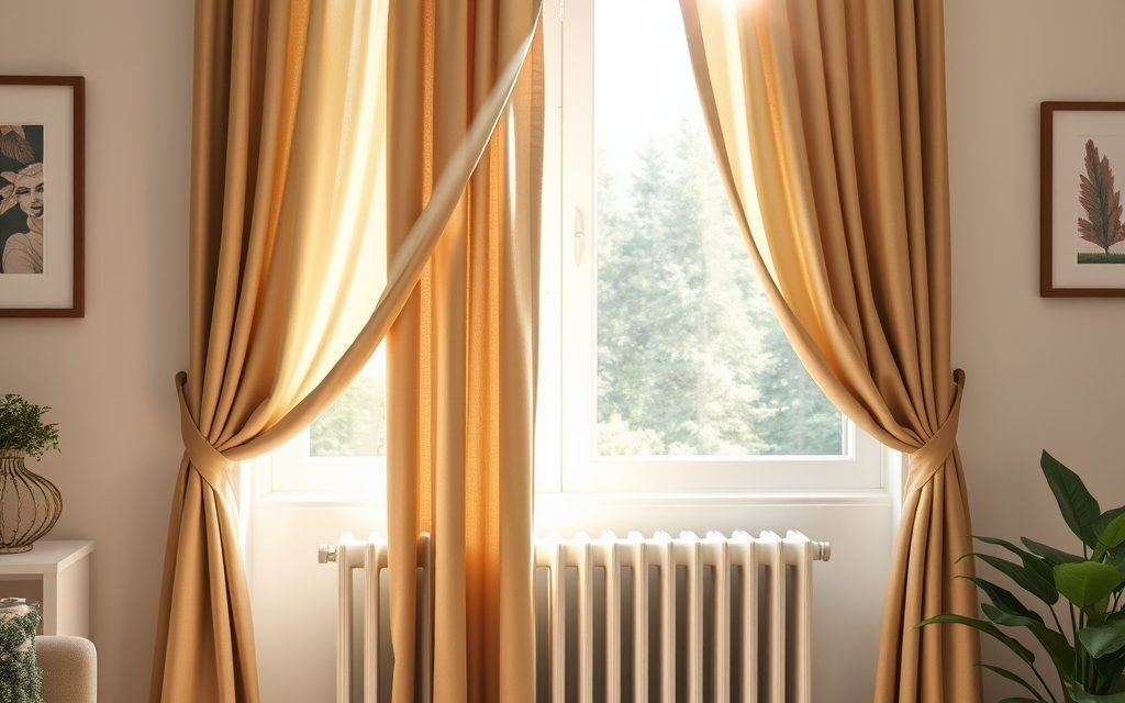 Zasłony kończące się nad grzejnikiem – jak połączyć estetykę z efektywnym ogrzewaniem wnętrza