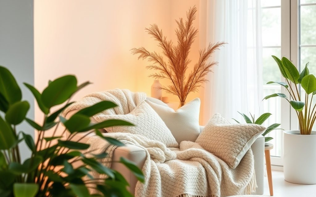 Jak ocieplić białe wnętrze dodatkami: tekstury, kolory i światło dla przytulnej atmosfery