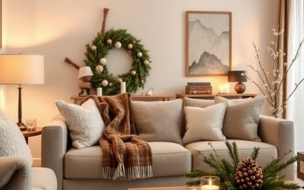 Zimowe dekoracje do salonu bez kiczu – jak stworzyć przytulną i stylową aranżację